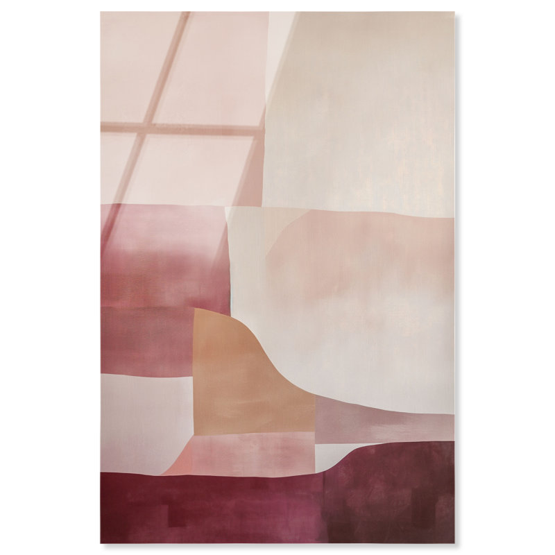 Ruby Dreams II High-Gloss Frameless Acrylic Glass Wall Art Abstract Print by Oliver Gal, Ready to Hang, 10 x 15, 15"H x 10"W