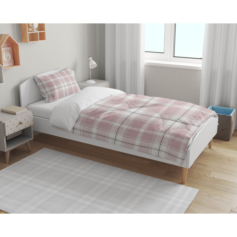 Billy Tartan Decorative Lightweight Comforter Set, Pink