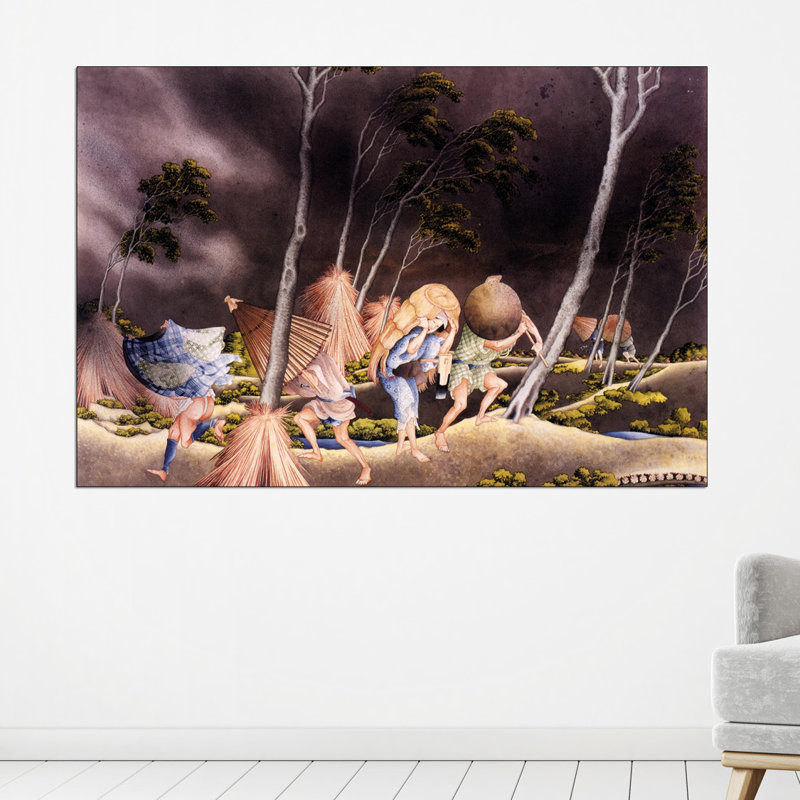 Hokusai - Wrapped Canvas Painting, 90cm H x 135cm W x 1.8cm D