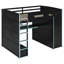 Wood Loft Bed With Desk,Wardrobe,Ample Storage Space,And RGB Light-110384678