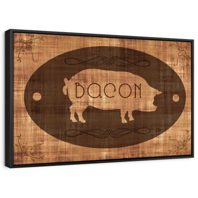 «Bacon Pig Wall Art»