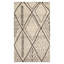 3x5 Ivory Hand Knotted Afghan Moroccan Modern Tribal Wool Area Rug