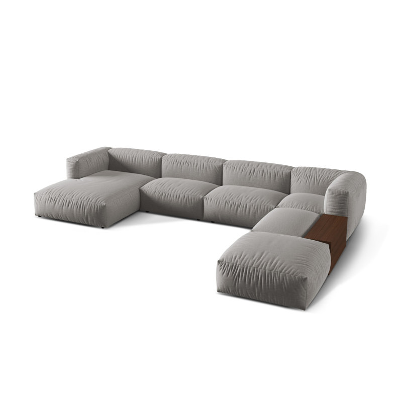 Carce 5 Seater Corner Sofa , Light Grey