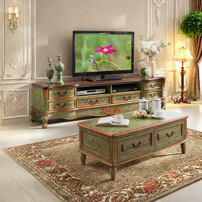 Retro American style TV stand coffee table