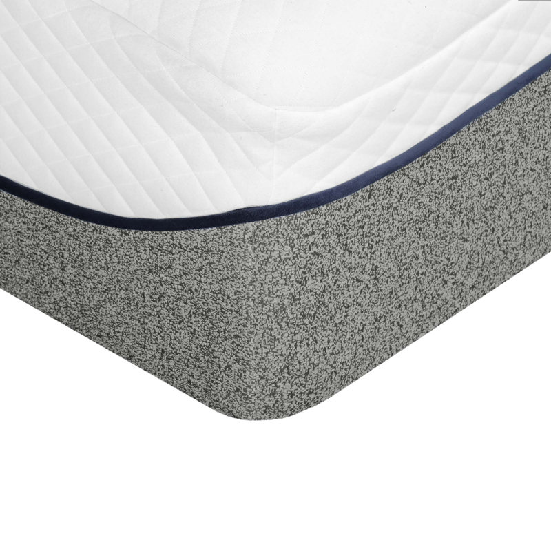Peluche 13 po Matelas moyen en mousse viscoélastique gélifiée pour lit double dans une boîte avec housse en jacquard double couche