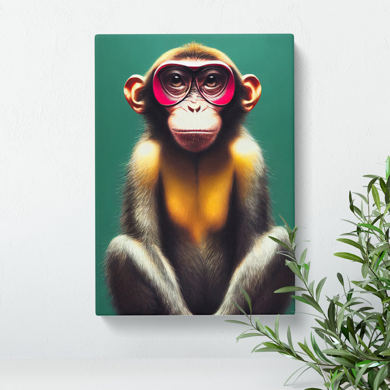 Young Monkey 94 - Wrapped Canvas, 76cm H x 50cm W x 3cm D