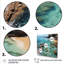 Vue aérienne de Blue Calm Beach - plage, art mural-2060865794-2060865802