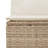 Vidaxl Garden Sofa Set PE Rattan Medium Adjustable Armrests