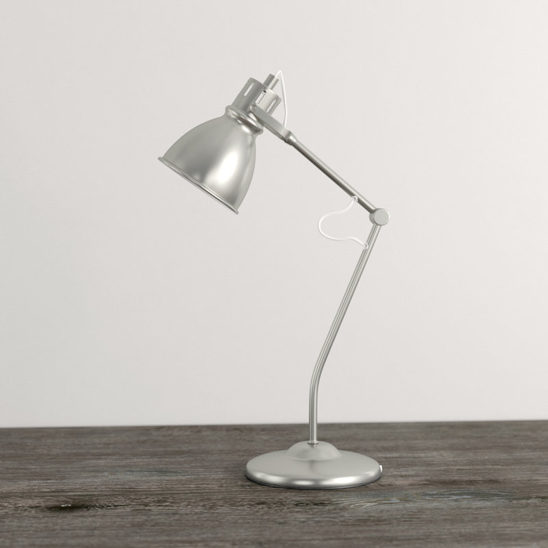 Ruthmarie Metal Desk Lamp, Silver