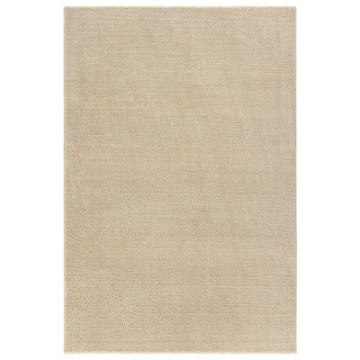  Palmer Plush 3 ft. x 5 ft. Washable Area Rug, Non Slip, Solid Color Rug, Foldable, Stain Resistant Rugs for Living Room, Bedroom, Kitchen, Made in USA, White