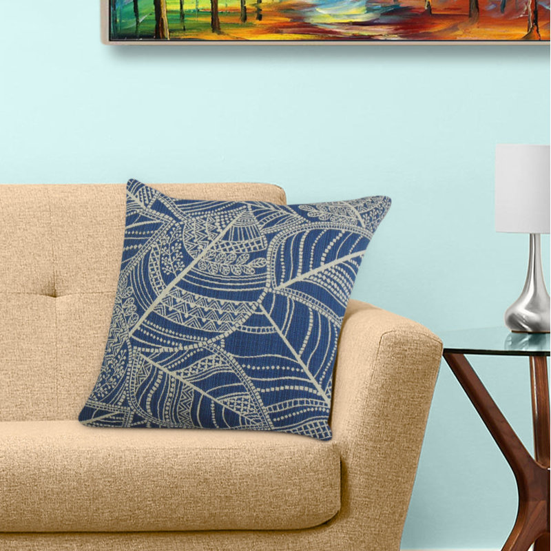 Coussin Zandophen, 24 po x 24 po, Coussin décoratif, Gris