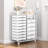 Metal Organizers Utility Cart,Rolling Cart with Wheels，Rolling Storage Cart with 14 Large Drawers, Utility Cart with Tabletop & DIY Pegboard-114472086