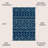 Keenon Moroccan Beni Souk Navy/Cream Rug-1900457516