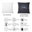 Coussin décoratif carré, à motif de lune dans l'espace - Bohème et éclectique-60159225