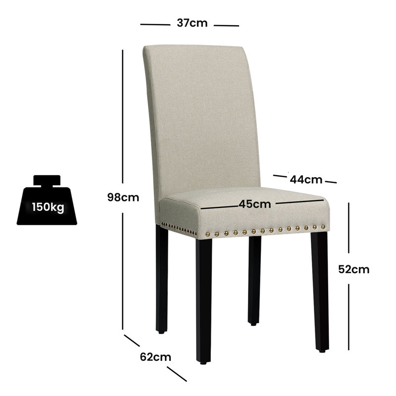 Linen Upholstered Side Chair