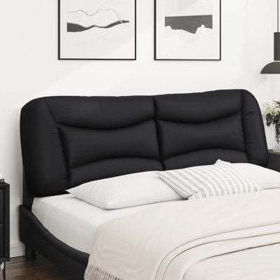 Coussin de tête de lit vidaXL noir Hvar 153 cm