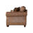Fabric Loveseat with Antique Bronze Nailheads-1637147550