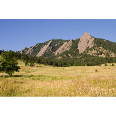 Flatirons In The Distance - Wrapped Canvas Print