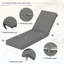 Coussin de chaise longue d'extérieur - Résistant aux intempéries, réversible, confort moelleux-57415038-57415030