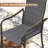 6-Person Patio Dining Set with 48" Round Aluminum Dining Table and 6 PVC-coated polyester Armrest Chairs-1570320760
