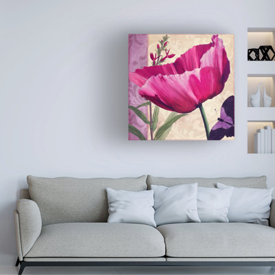 Sasha  Pink Poppy I  Canvas Art_ALI73151