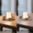 Candle 6.3"D Dimmable LED Candle Small Table Lamp with 4 Brightness Levels