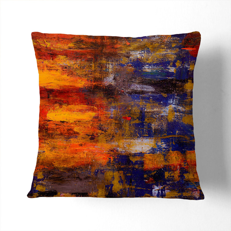 Abstract Square Cushion, Stone, 55 x 55 cm