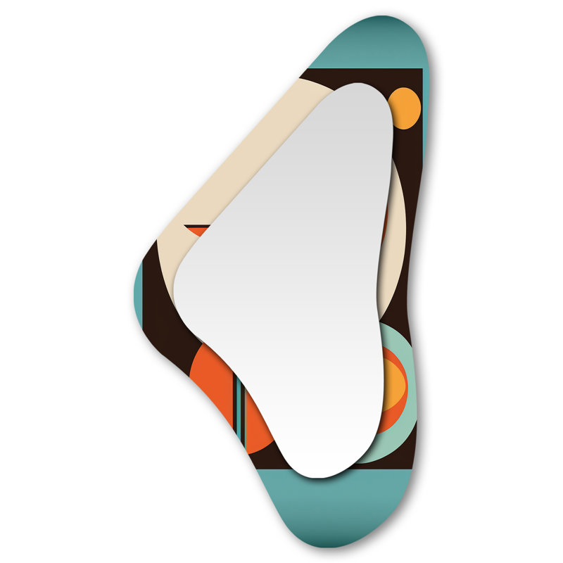 Rétro miroir mural moderne Mid-Century II - Abstract Mid-Century