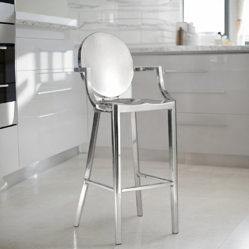 Tabouret en métal Fowers Arm