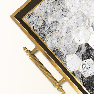 Élégant plateau en verre de 19,7 po x 11,4 po x 1,4 po | Fabrication 100% verre durable | Facile à nettoyer avec un chiffon humide | Idéal pour le service, la présentation décorative et l'organisation | Ajout élégant à la décoration intérieure