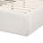  Cream Upcycled Linen King Bed