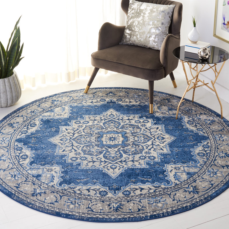 Brentwood Performance Oriental Rug, Round 6'7"