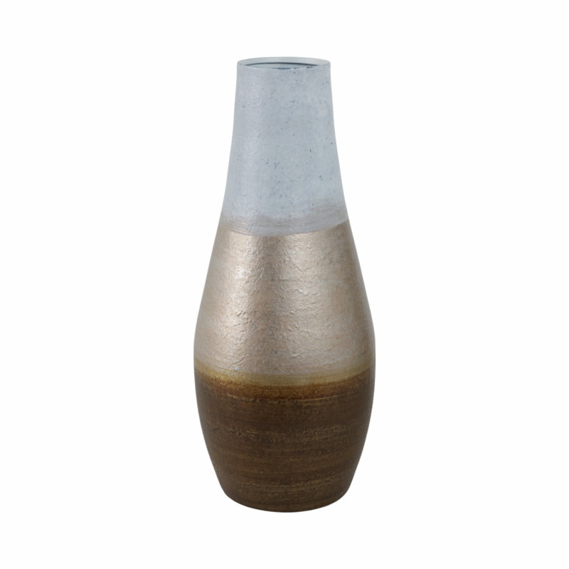 Handmade Glass Table Vase, 18" H x 8" W x 8" D