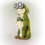 Statue solaire grenouilles jumelles solaires