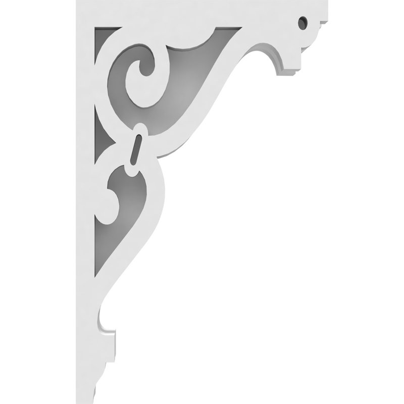 1 7/8"W X 5"D X 8"H Finley Architectural Grade PVC Corbel, 8" H x 5" W x 1.875" D