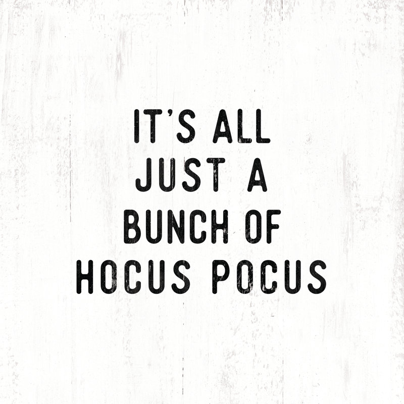 Hocus Pocus Distresimple - Wrapped Canvas Print, 122cm H x 122cm W