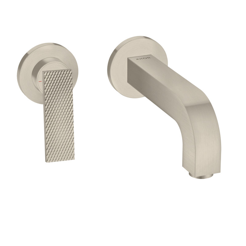 Citterio Wall Mounted Bathroom Faucet, Brushed Nickel