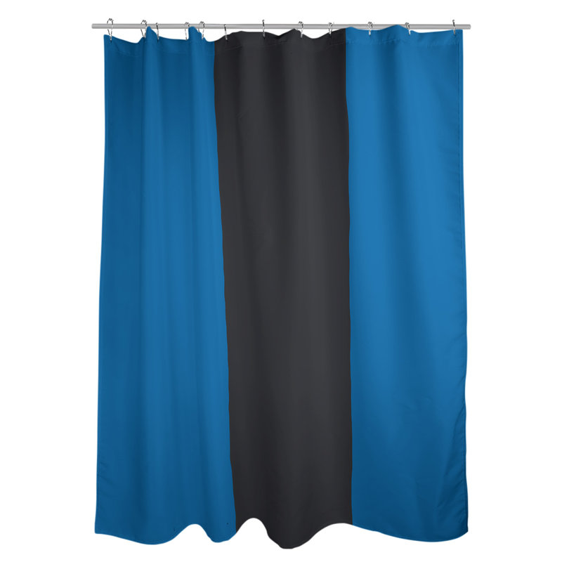 Golden State Shower Curtain with Hooks Included, Royal Blue/Slate/Royal Blue
