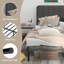 Lit plateforme avec rangement en métal Ploss