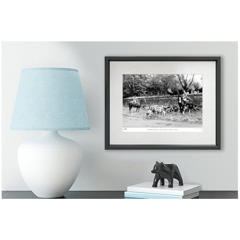 Knowstone, the Hunt Meet C1960 1 Piece Single Picture Frame Wall Art, 40cm H x 50cm W x 2.3cm D