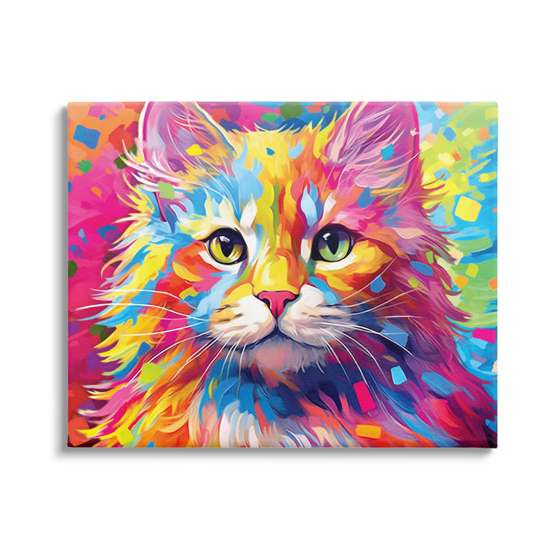 Vivid Cat par Image World, H 30 po x l 40 po x P 1,5 po