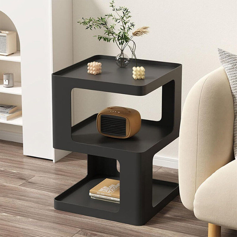 Metal Nightstand Small End Table Modern Side Table Accent Bedside Table 3 Tier Night Stands Bed Side Table For Living Room Bedroom Outdoor Entryway