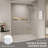 56-60 In. W X 72 In. H Double Sliding Shower Door, Semi-Frameless Bypass Bathroom Sliding Door With 1/4" (6Mm) Tempered Glass For Walk-In Shower