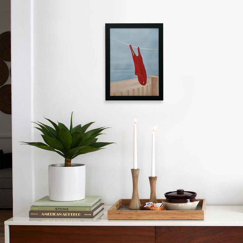 «Flow Line Bathing suit», affiche encadrée, H 12 po x l 9 po