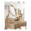 Wood Make-Up Vanity Table and Stool Set-1755288299