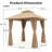 Yardgrace 8 ft. x 8 ft. Soft Top Patio Gazebo with 2-Tier Canopy, Mesh Netting & Privacy Curtains Brown-135823905