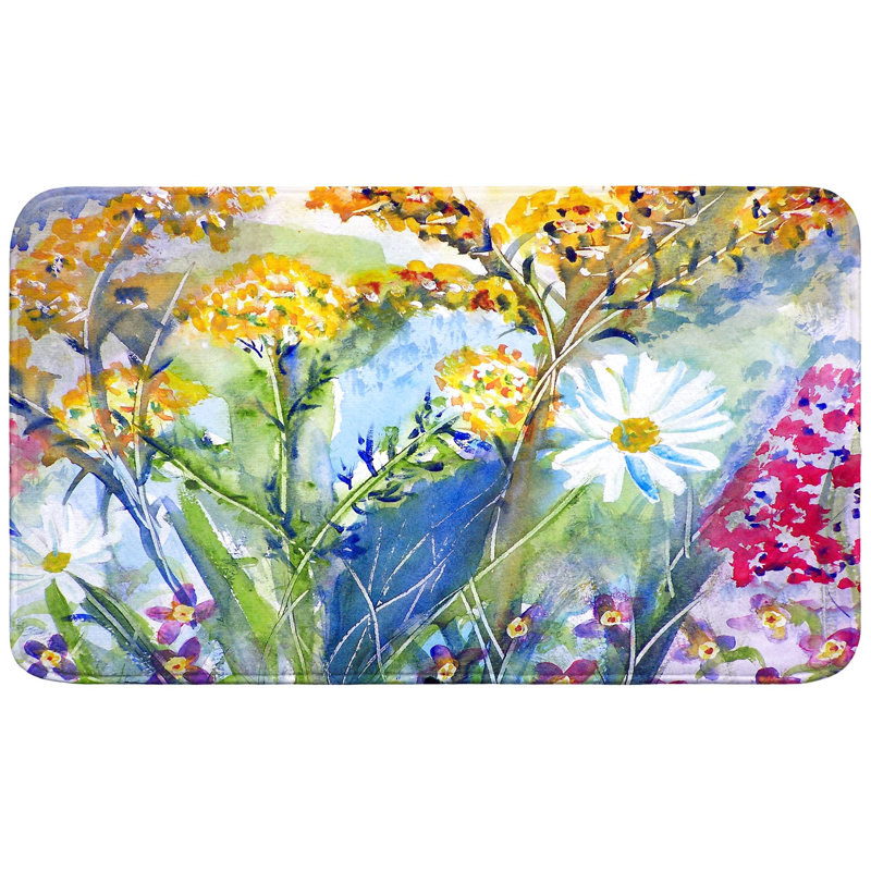 Tapis de bain Wild Flowers, L 30 po x l 18 po