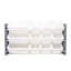Organisateur de rangement pour enfants Rebrilliant Inspire Made For Me avec 12 bacs de rangement, gris / blanc