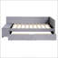 Lit plateforme simple tapissier en forme de L avec rangement et tiroirs-1318147628