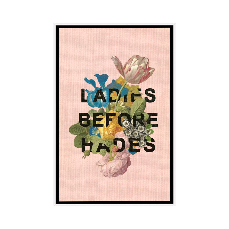 Ladies Before Hades by Heather Landis - Print on Canvas, 101.6 cm H x 66.04 cm W, White Framed